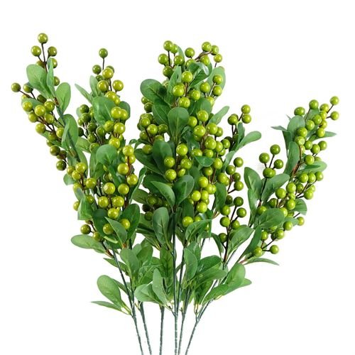 Lush Green Berry Sprays - Pack of 6 for Stunning Floral Arrangements - plants - express.com