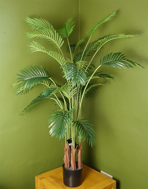 Luxurious 150cm Artificial Areca Palm Tree in Stylish Black Pot - plants - express.com