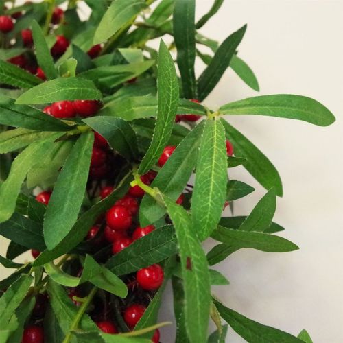 Luxurious 24" Mistletoe & Red Berry Christmas Wreath - Festive Elegance - plants - express.com