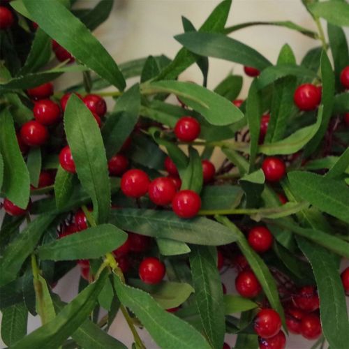 Luxurious 24" Mistletoe & Red Berry Christmas Wreath - Festive Elegance - plants - express.com