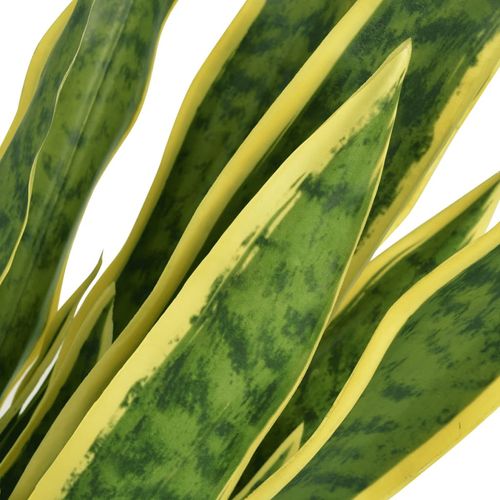 Luxurious 65 cm Faux Sansevieria Plant in Real Wood Pot - Lush Green Elegance - plants - express.com