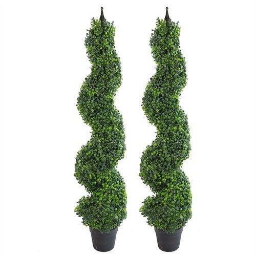 Luxury 4ft Artificial Boxwood Spiral Tree - Perfect for Indoor & Outdoor Décor - plants - express.com
