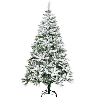 6ft Snow Flocked Artificial Christmas Tree - Winter Wonderland Decor!