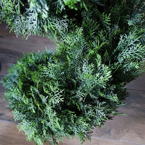 Majestic 120cm Cedar Spiral Topiary - Effortlessly Elegant Artificial Tree - plants - express.com