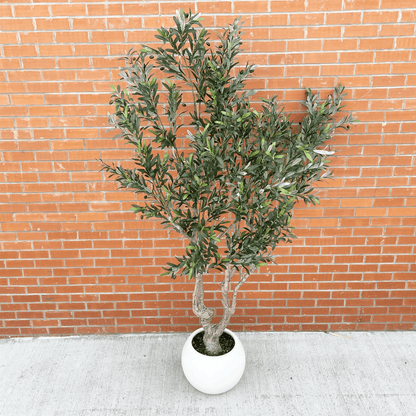 Majestic 250cm XXL Artificial Olive Tree with Elegant Decorative Planter - plants - express.com