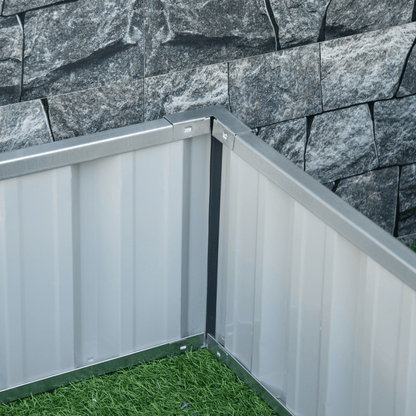Metal Raised Garden Bed Steel Planter Box A Pairs of Glove 258cmx90cm - plants - express.com