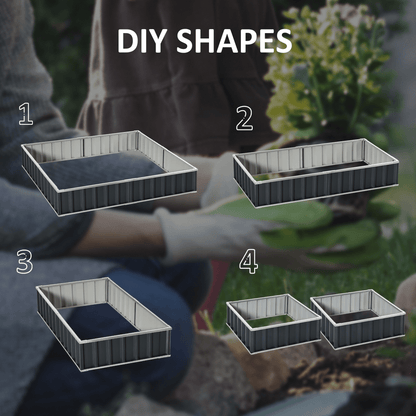 Metal Raised Garden Bed Steel Planter Box A Pairs of Glove 258cmx90cm - plants - express.com