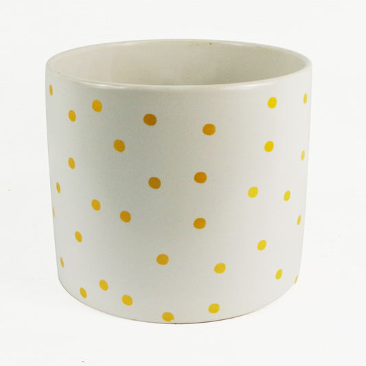 Opulent Gold Dot Planter - Elegant Indoor Pot for Real & Artificial Plants - plants - express.com