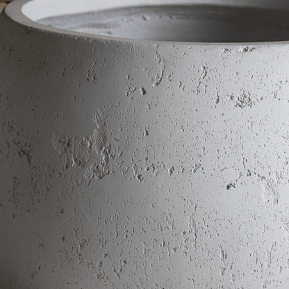 Orbello 70cm White Mist Concrete Sphere Planter - Bold & Elegant Garden Centerpiece - plants - express.com