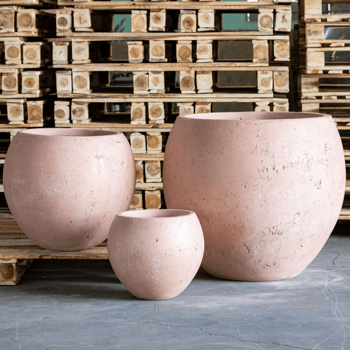 Orbello Blushstone 35cm Sphere Planter - Modern Concrete Elegance for Plants - plants - express.com