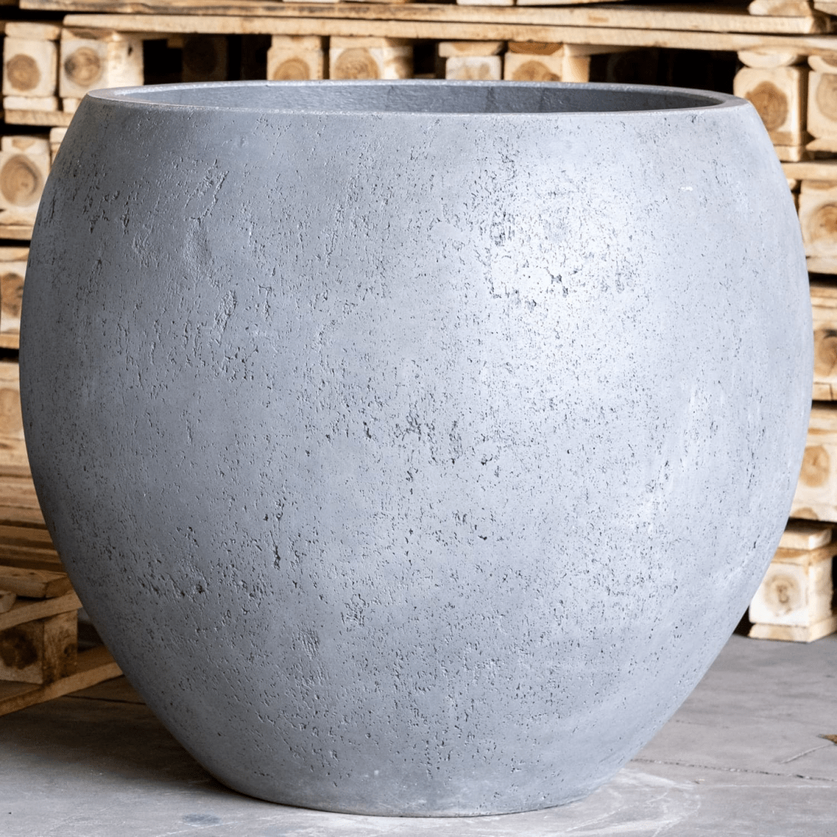 Orbello Onyx Dusk XXL 110cm Concrete Sphere Planter - 686L Statement Pot - plants - express.com