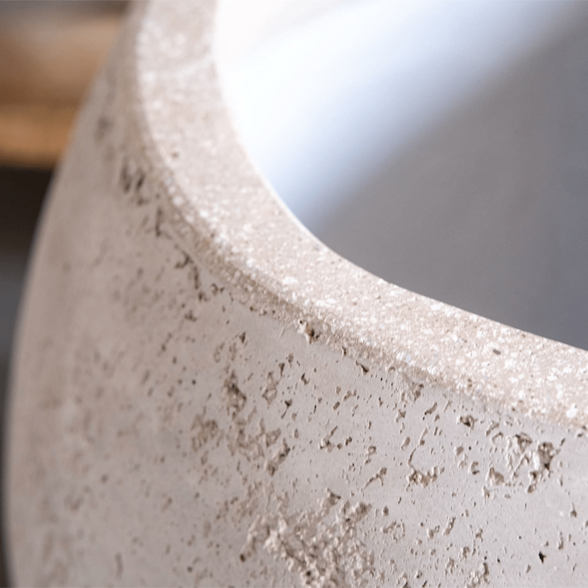 Orbello XXL 110cm Truffle Sphere Planter – Bold Concrete Elegance for Any Space - plants - express.com