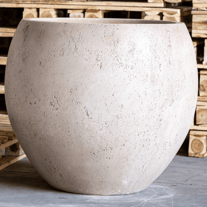Orbello XXL 110cm Truffle Sphere Planter – Bold Concrete Elegance for Any Space - plants - express.com