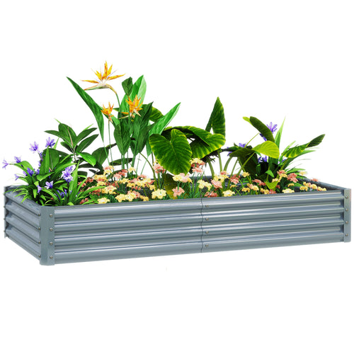 Outsunny 180x90cm Galvanized Raised Garden Bed - Durable & Weather - Resistant! - plants - express.com