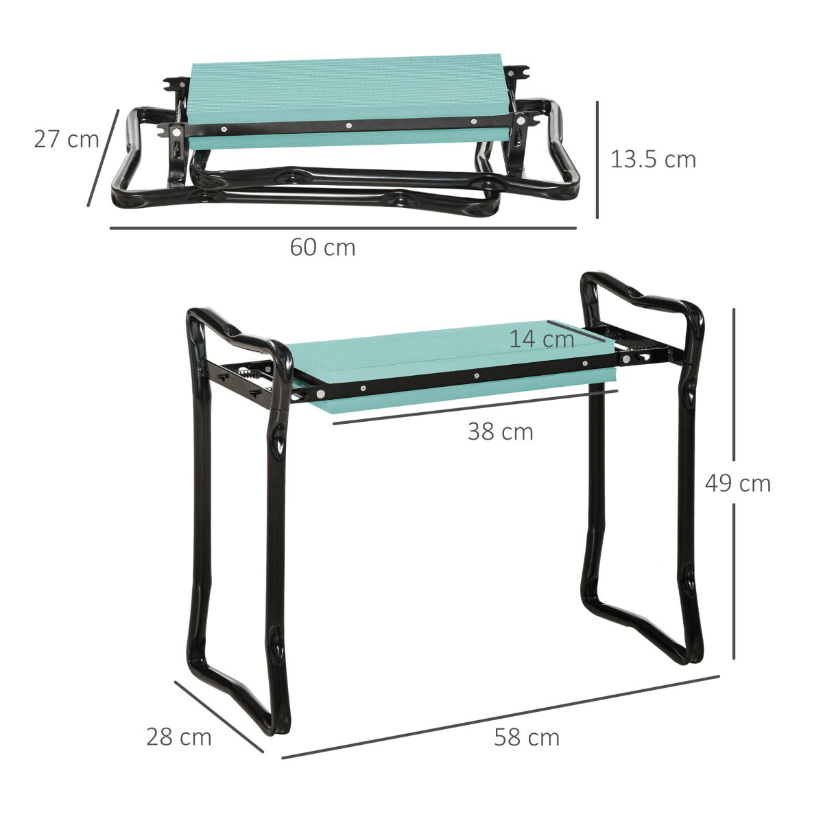Outsunny 2 - in - 1 Garden Kneeler Bench - Comfort & Support for Every Gardener - plants - express.com