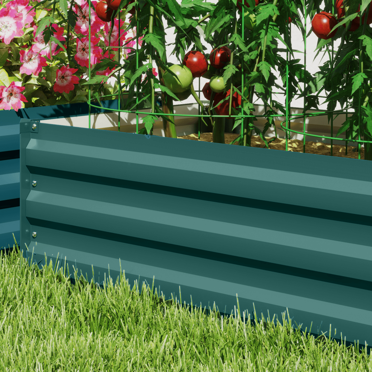 Outsunny 2 - Pack Galvanized Raised Garden Beds – Perfect for Thriving Gardens! - plants - express.com