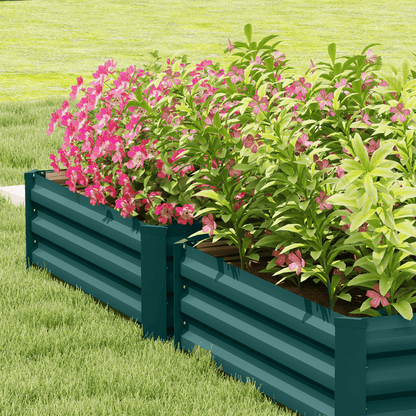 Outsunny 2 - Pack Galvanized Raised Garden Beds – Perfect for Thriving Gardens! - plants - express.com