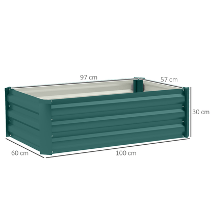 Outsunny 2 - Pack Galvanized Raised Garden Beds – Perfect for Thriving Gardens! - plants - express.com