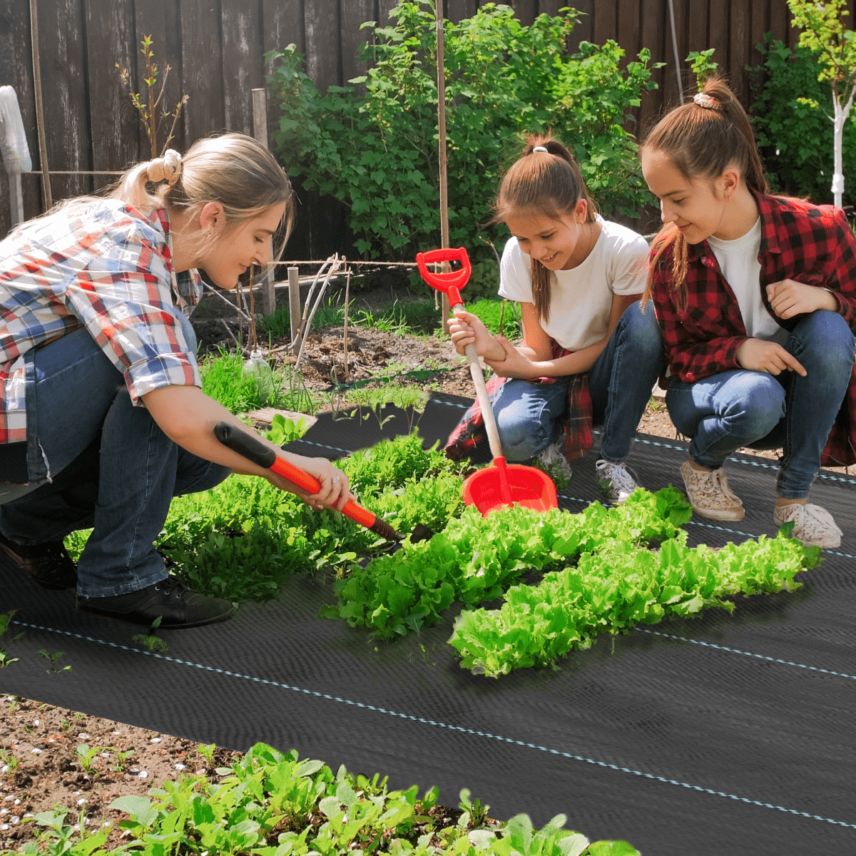 Outsunny 2m x 90m Weed Control Membrane, Heavy Duty Weed Barrier Fabric - plants - express.com