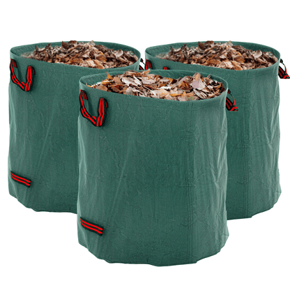 Outsunny 3 - Pack 272L Heavy - Duty Garden Waste Bags - Foldable & Tear - Resistant - plants - express.com