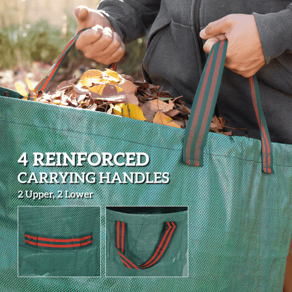 Outsunny 3 - Pack 272L Heavy - Duty Garden Waste Bags - Foldable & Tear - Resistant - plants - express.com
