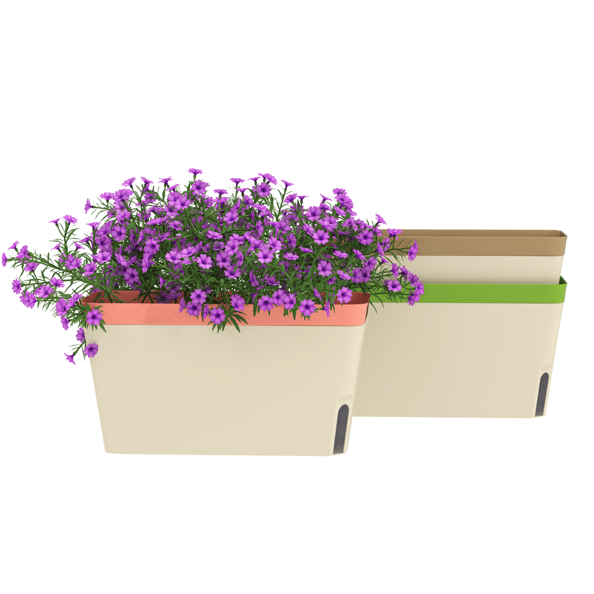 Outsunny 3 Pcs Self Watering Plant Pots w/ Visual Water Level Window - plants - express.com