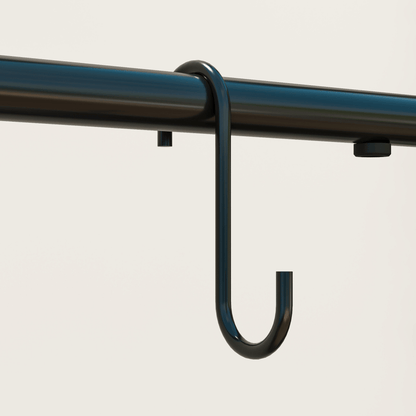 Outsunny 3 Tier Plant Stand w/ Hanging Hooks for Balcony Living Room, Black - plants - express.com