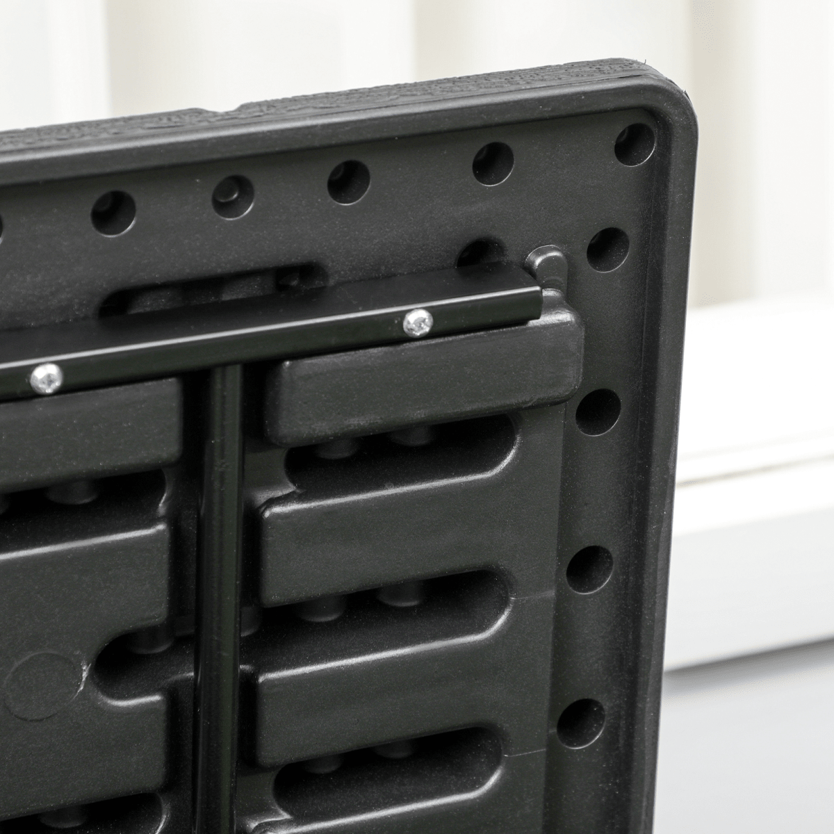 Outsunny 336 Litre Rolling Outdoor Garden Storage Box, Plastic Container, Black - plants - express.com
