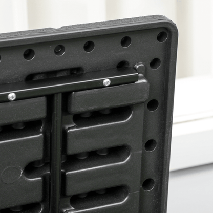 Outsunny 336 Litre Rolling Outdoor Garden Storage Box, Plastic Container, Black - plants - express.com