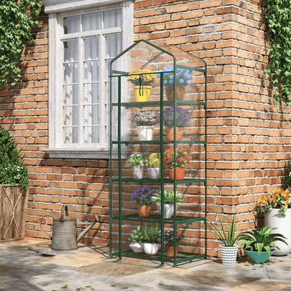 Outsunny 5 - Tier Portable Mini Greenhouse - Perfect Indoor/Outdoor Plant Shelter! - plants - express.com