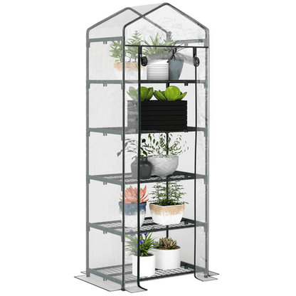 Outsunny 5 - Tier Portable Mini Greenhouse - Perfect Indoor/Outdoor Plant Shelter! - plants - express.com