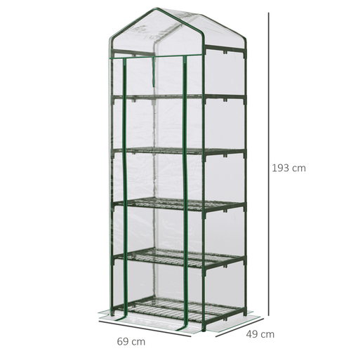 Outsunny 5 - Tier Portable Mini Greenhouse - Perfect Indoor/Outdoor Plant Shelter! - plants - express.com