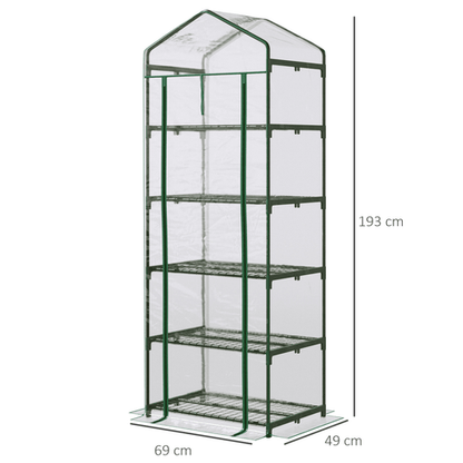 Outsunny 5 - Tier Portable Mini Greenhouse - Perfect Indoor/Outdoor Plant Shelter! - plants - express.com