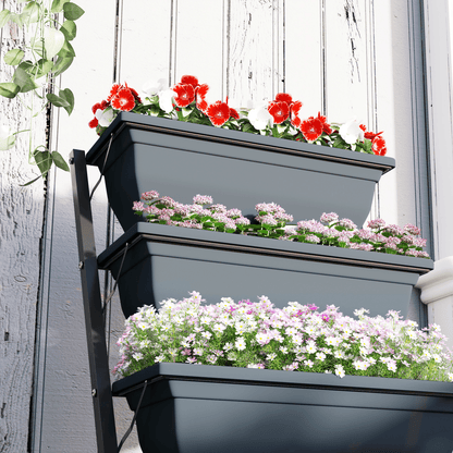 Outsunny 5 - Tier Raised Garden Bed, Ladder Planter with Removable Boxes - plants - express.com