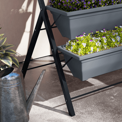 Outsunny 5 - Tier Raised Garden Bed, Ladder Planter with Removable Boxes - plants - express.com