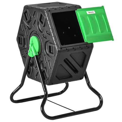 Outsunny 65L Rotating Compost Bin - Eco - Friendly Gardening Solution! - plants - express.com