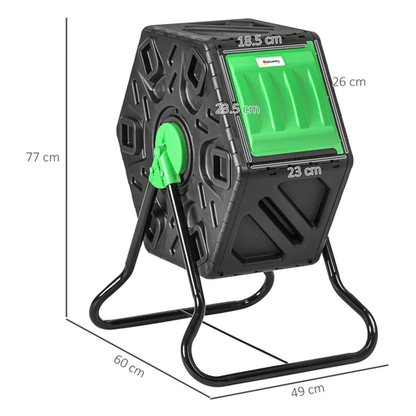 Outsunny 65L Rotating Compost Bin - Eco - Friendly Gardening Solution! - plants - express.com