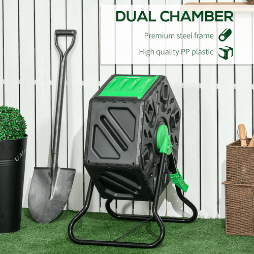 Outsunny 65L Rotating Compost Bin - Eco - Friendly Gardening Solution! - plants - express.com