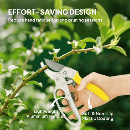 Outsunny 8" Heavy - Duty Pruning Shears - Precision SK5 Blade for Effortless Cuts - plants - express.com