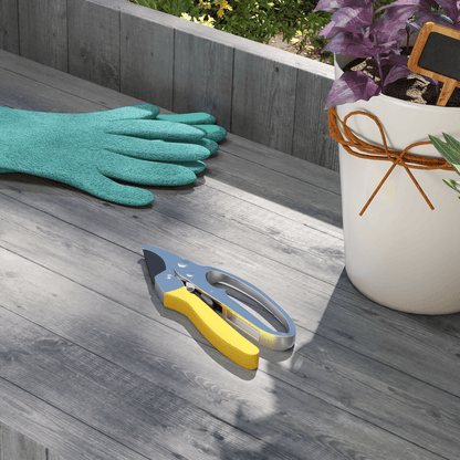 Outsunny 8" Heavy - Duty Pruning Shears - Precision SK5 Blade for Effortless Cuts - plants - express.com