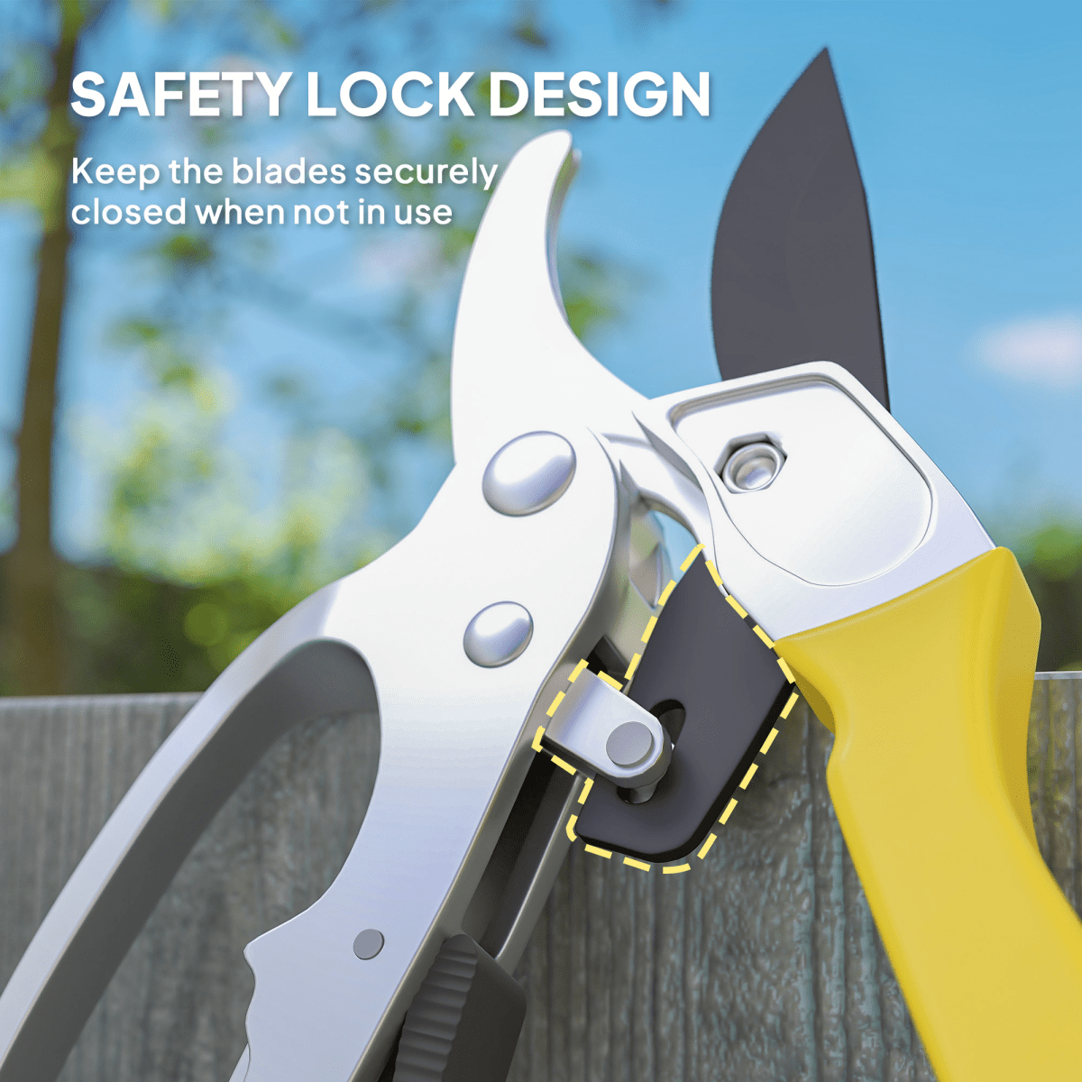 Outsunny 8" Heavy - Duty Pruning Shears - Precision SK5 Blade for Effortless Cuts - plants - express.com