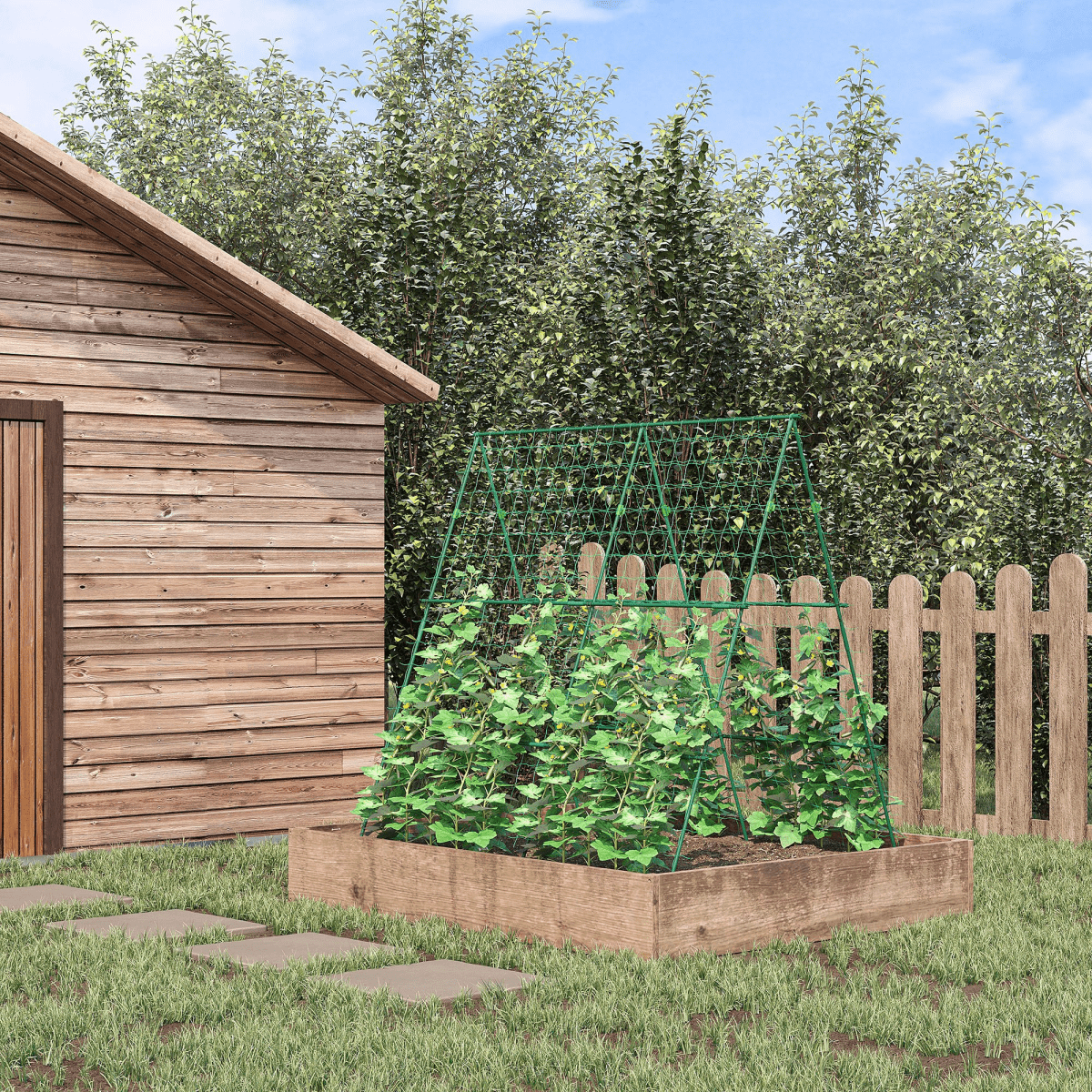 Outsunny A - Frame Garden Trellis - Ultimate Support for Climbing Plants! - plants - express.com