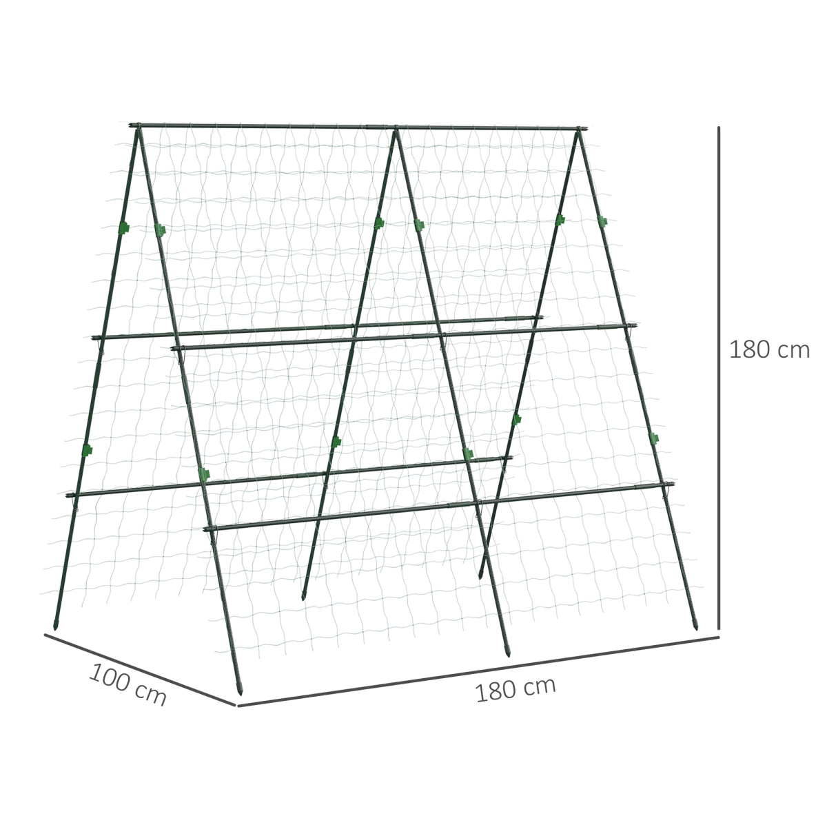 Outsunny A - Frame Garden Trellis - Ultimate Support for Climbing Plants! - plants - express.com