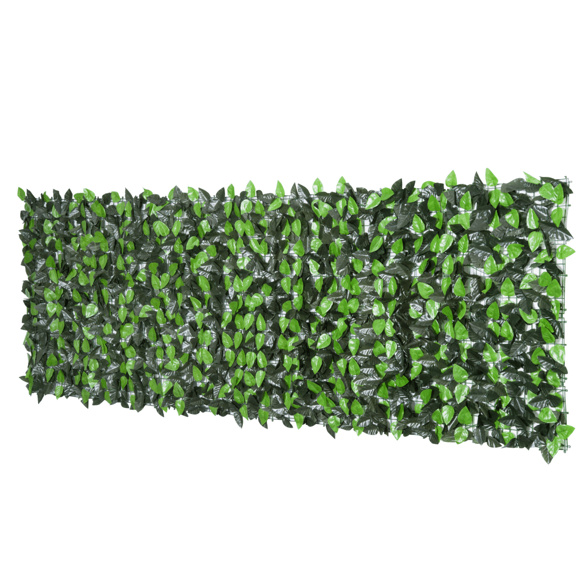 Outsunny Artificial Leaf Hedge Screen Privacy Fence Panel for Garden 3Mx1M - plants - express.com