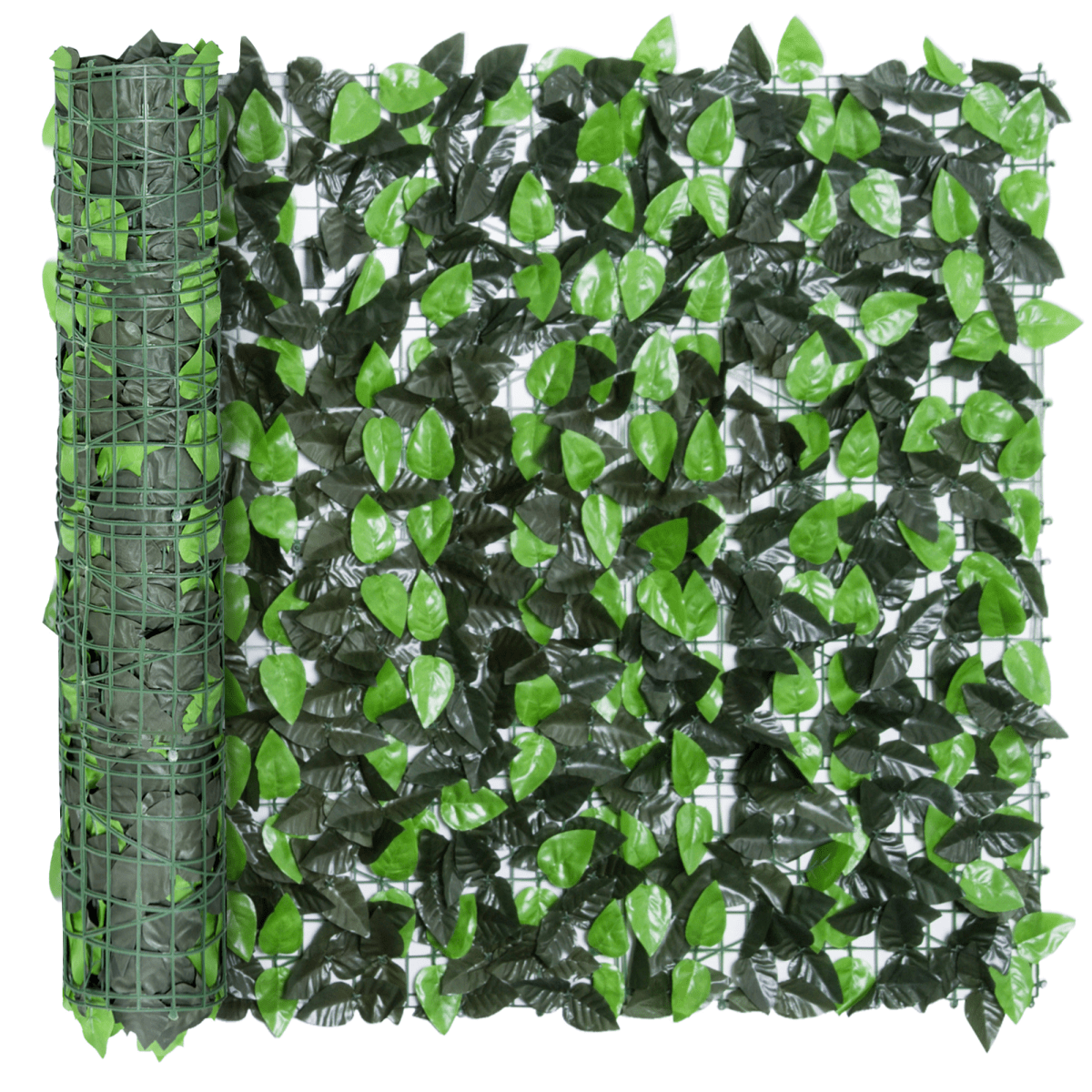 Outsunny Artificial Leaf Hedge Screen Privacy Fence Panel for Garden 3Mx1M - plants - express.com