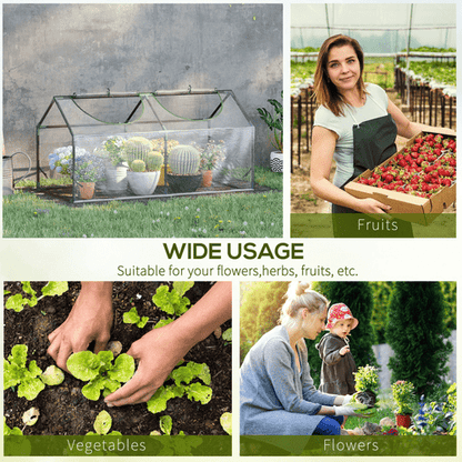 Outsunny Compact Greenhouse: Durable Plant House with 2 Venting Windows - plants - express.com