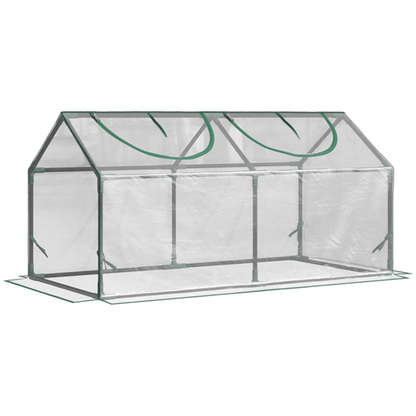 Outsunny Compact Greenhouse: Durable Plant House with 2 Venting Windows - plants - express.com