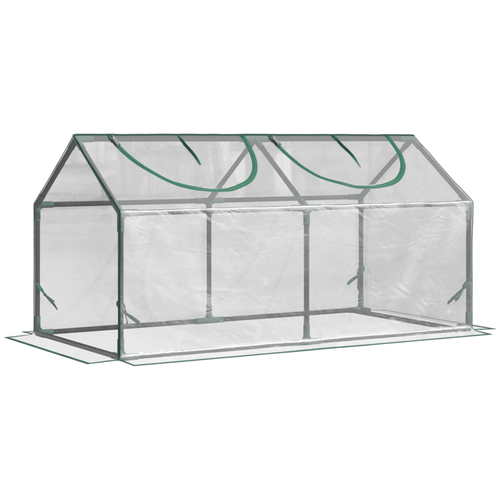 Outsunny Compact Greenhouse: Durable Plant House with 2 Venting Windows - plants - express.com