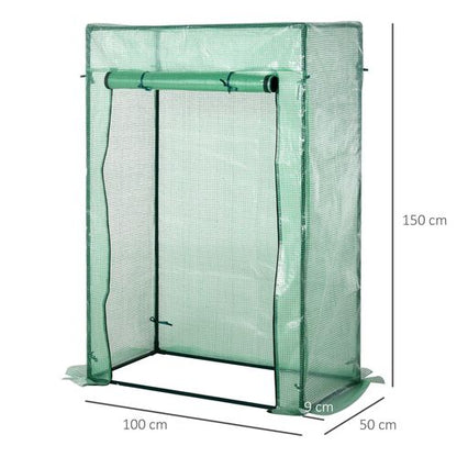 Outsunny Compact Greenhouse: Durable Steel Frame & Roll - up Door for Small Spaces - plants - express.com