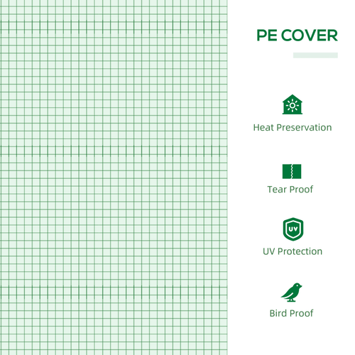 Outsunny Compact Mini Greenhouse - Sturdy Design with PE Cover, 119x60x60cm - plants - express.com